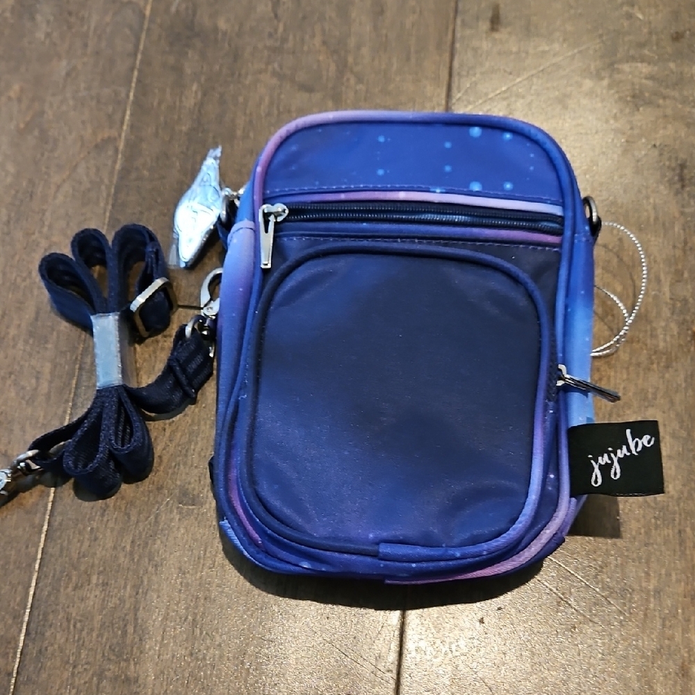 Blue Crossbody Bag with Adjustable Strap